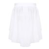 Freebily Kids Girls Basic High-Low Elastic Waistband Chiffon Skirt Irregular Circular Ballet Jazz Dance Studio Practice Dress White 14 view 3