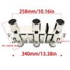 Haida 3 Tube Fishing Rod Holder & Boat Organizer Rod Rack Stainless Steel Fishing Rod Bracket Tube-linked Fishing Accessories Fishing Lovers' Gifts view 3