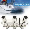 Haida 3 Tube Fishing Rod Holder & Boat Organizer Rod Rack Stainless Steel Fishing Rod Bracket Tube-linked Fishing Accessories Fishing Lovers' Gifts view 4