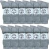 Yacht & Smith 120 Pairs Wholesale Kids Crew Socks, Childrens Cotton Casual Crew Socks Size 4-24 view 1