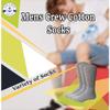 Yacht & Smith 120 Pairs Wholesale Kids Crew Socks, Childrens Cotton Casual Crew Socks Size 4-24 view 3