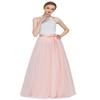 EllieHouse A Line Long Full Bridesmaid Tulle Skirt for Wedding Evening Party P68 Blush S view 1