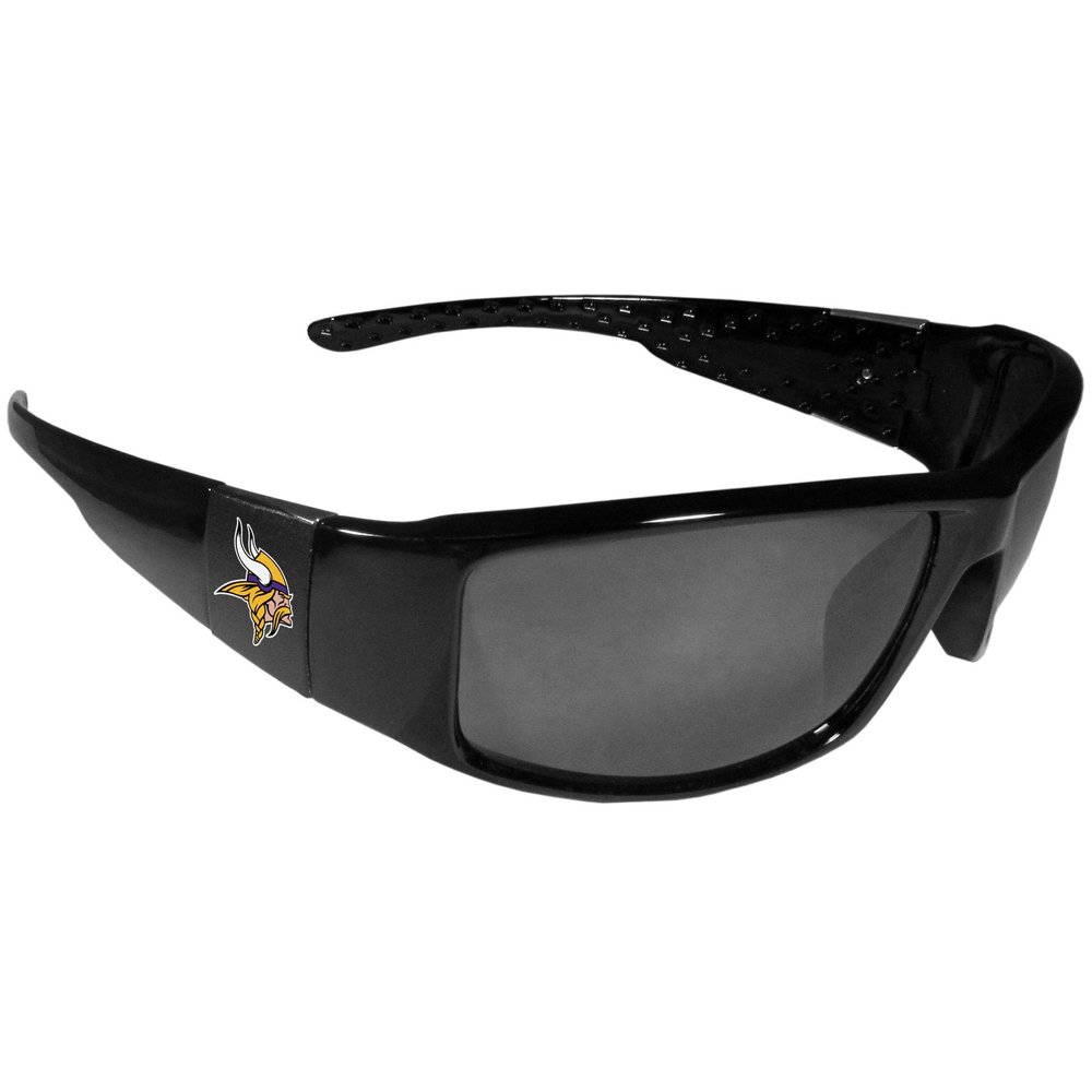 NFL Siskiyou Sports Fan Shop Minnesota Vikings Black Wrap Sunglasses One Size Black