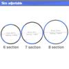 Auoxer Fitness Exercise Weighted Hoops, Lose Weight Fast by Fun Way to Workout, Fat Burning Healthy Model Sports Life, Detachable and Size Adjustable Design view 2