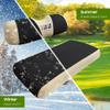 10L0L Golf Cart Seat Covers Kit - Universal Fit for EZGO TXT/RXV Front Seats | Breathable Mesh Fabric | Easy Installation | Black & Beige (No Staples Required) view 3