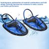 Swimming Hand Paddles, Adjustable Swim Paddles for Swimming Training, Hand Fins with Silicone Straps Great for Wwimming, Diving, Snorkeling for Kids, Men, Women (Blue S) view 2