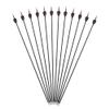 SHARROW 30Inch Archery Carbon Arrows Target Practice Hunting Arrows Spine 1000 with 2" Turkey Feathers with Shooting Tips for Compound & Recurve Bow(Pack of 12) (Black) view 1