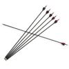 SHARROW 30Inch Archery Carbon Arrows Target Practice Hunting Arrows Spine 1000 with 2" Turkey Feathers with Shooting Tips for Compound & Recurve Bow(Pack of 12) (Black) view 3