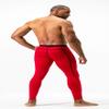 DEVOPS Men's Thermal Compression Pants, Athletic Leggings Base Layer Bottoms (2 Pack) (X-Large, Black/Red) view 3