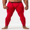 DEVOPS Men's Thermal Compression Pants, Athletic Leggings Base Layer Bottoms (2 Pack) (X-Large, Black/Red) view 4