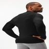 DEVOPS 2 Pack Men's Thermal Turtle Mock Neck Shirts, Compression Long Sleeve Tops (Large, Black/Black) view 4