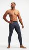 DEVOPS Men's Thermal Compression Pants, Athletic Leggings Base Layer Bottoms (2 Pack) (X-Large, Black/Charcoal) view 2