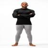 DEVOPS 2 Pack Men's Thermal Turtle Mock Neck Shirts, Compression Long Sleeve Tops (Medium, Black/Black) view 3