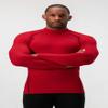 DEVOPS 2 Pack Men's Thermal Turtle Mock Neck Shirts, Compression Long Sleeve Tops (Large, Black/Red) view 4