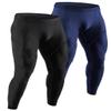 DEVOPS Men's Thermal Compression Pants, Athletic Leggings Base Layer Bottoms (2 Pack) (Small, Black/Navy) view 1