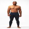 DEVOPS Men's Thermal Compression Pants, Athletic Leggings Base Layer Bottoms (2 Pack) (Small, Black/Navy) view 4