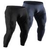 DEVOPS Men's Thermal Compression Pants, Athletic Leggings Base Layer Bottoms (2 Pack) (Medium, Black/Charcoal) view 1