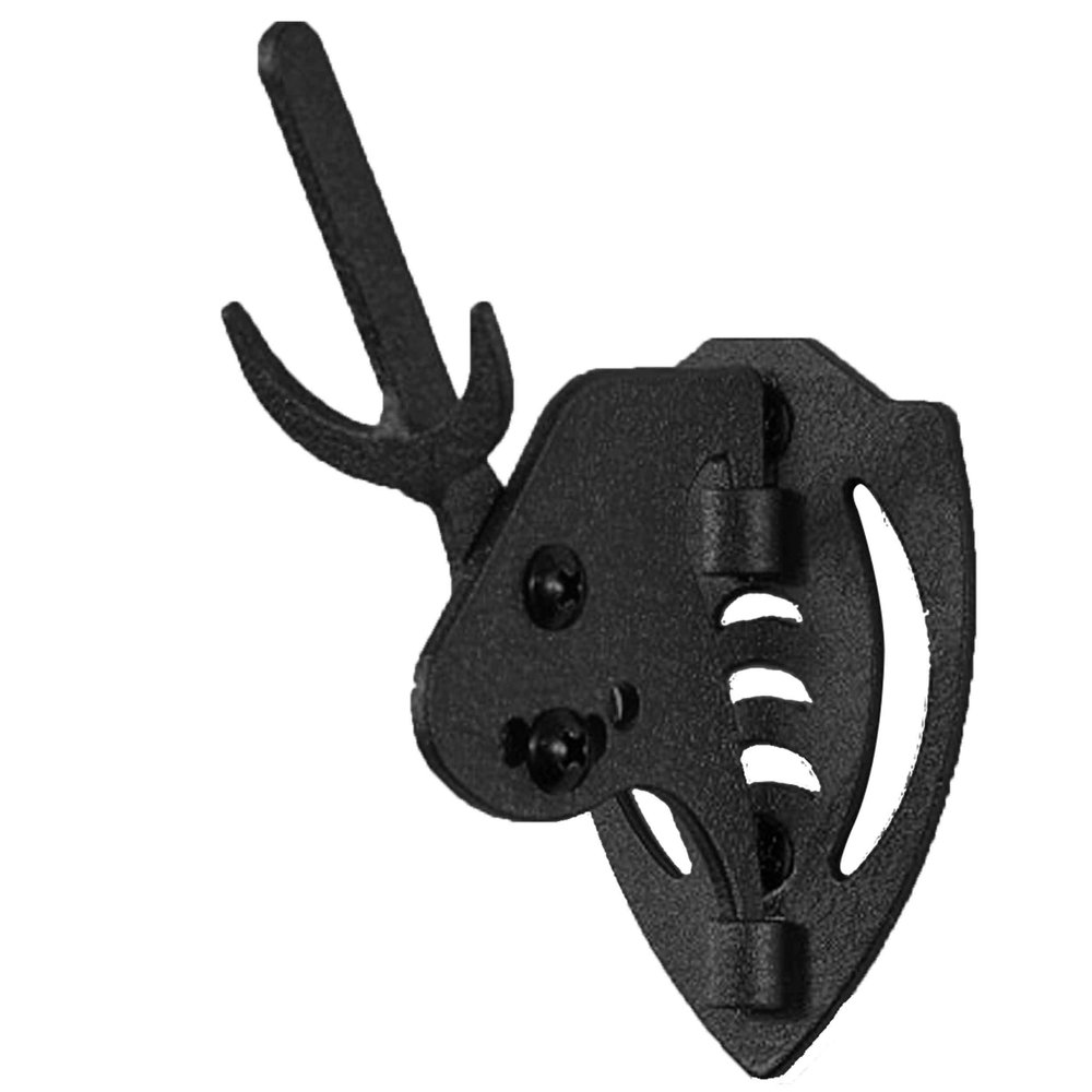 Skull Hooker Mini Hooker Skull Hanger - Perfect Kit for Hanging and Mounting Taxidermy Bear, Small Deer, Pronghorn, and Other Smaller Skulls for Display, Graphite Black