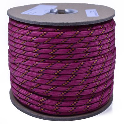 10', 25', 50', 100' Hanks or 250', 1000' Spools of Parachute 550 Cord Type III 7 Strand Paracord - Dahlia - 250 Foot Spool