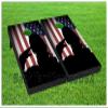 American Flag Series - Premium Cornhole Boards - Includes 2 Regulation Size 4' x 2' Cornhole Boards, and a Set of 8 Double Stitched Cornhole Bags (American Soldier Flag) view 1