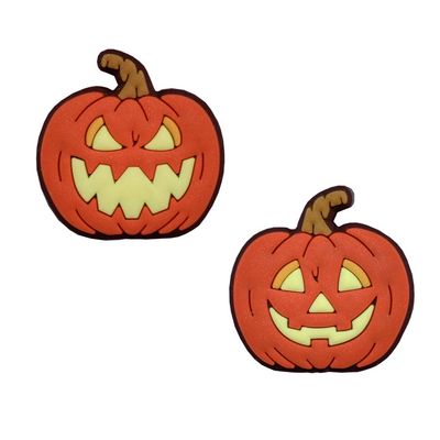 Racket Expressions 2-Sided Halloween Pumpkin Holiday Tennis Racket Dampener Shock Absorber 2 Pack