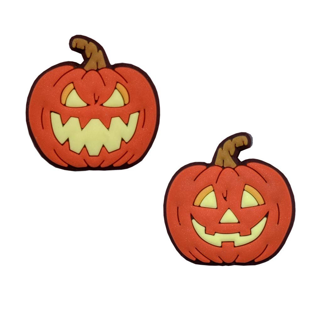Racket Expressions 2-Sided Halloween Pumpkin Holiday Tennis Racket Dampener Shock Absorber 2 Pack
