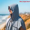 Open Road Goods Surf Poncho - 100 Cotton Adult Hooded Changing Towel | Grey Black Turkish Robe | Surf Change Poncho, Surfers Robe, Wetsuit Changing Robe | Men & Womens Swim Parka view 3