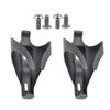 Yaruijia 3K Full Carbon Fiber Bicycle Water Bottle Cages Lightweight Mountain Bike Holder Pack of 2 (M5x12mm Titanium, Matte) view 1