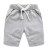 Ding Dong Baby Toddler Kid Boy Summer Solid Cotton ShortsGrey,5T view 1
