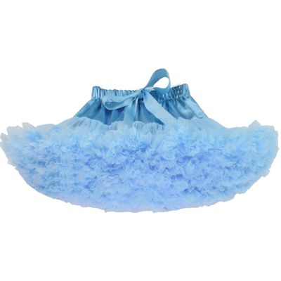 URVIP Women Tiered Tulle Pleated Tutu Skirt Princess Ballet Dance Pettiskirt One Size Sky Blue