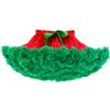 URVIP Women Tiered Tulle Pleated Tutu Skirt Princess Ballet Dance Pettiskirt One Size Red Green view 1