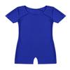 iiniim Kids Girls Boys Short Sleeve Tumbling Unitard Athletic Gymnastic Biketard Ballet Dance Leotard Sport Bodysuit Jumpsuit Blue 14 view 3