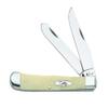 Case XX WR Pocket Knife Natural Smooth Bone Trapper W/Shield Item #1445 - (6254 SS) - Length Closed: 4 1/8 Inches view 1