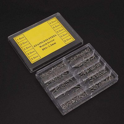 1.6-6.0mm Stainless Steel Screw for Watch/Watch Back, Watch Repair Accessory