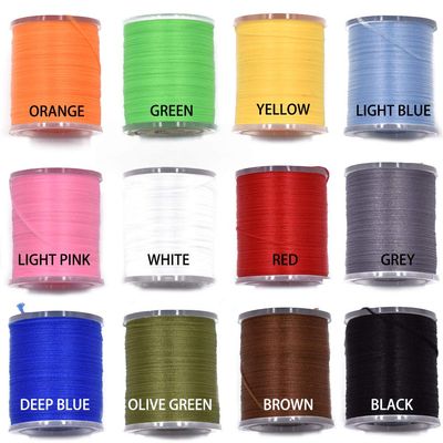 12 Colors Set 200 Deniers Elastic Fly Tying Thread Perfect for Dry Wet Flies Buzzers Streamers Fly Tying Materials (12 Colors 200D Set)