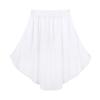 Freebily Kids Girls Basic High-Low Elastic Waistband Chiffon Skirt Irregular Circular Ballet Jazz Dance Studio Practice Dress White 8 view 4