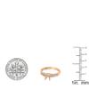 Dazzlingrock Collection 0.2tw Round White Diamond Semi Mount Engagement Ring Set 1/, Can be Fit 0.75 to 1.00 Ct. (5.8mm to 6.5mm) Round Center Stone, 10K Solid Rose Gold, Size 5.5 view 2