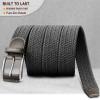 BULLIANT Belt for Men 2Pack,Mens Gift Stretch Braided Web Belt Elastic for Casual Golf Jeans,1 3/8"(Beige/Dark Gray,42"-46" Waist Adjustable) view 4