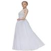 EllieHouse A Line Long Full Bridesmaid Tulle Skirt for Wedding Evening Party P68 White S view 1