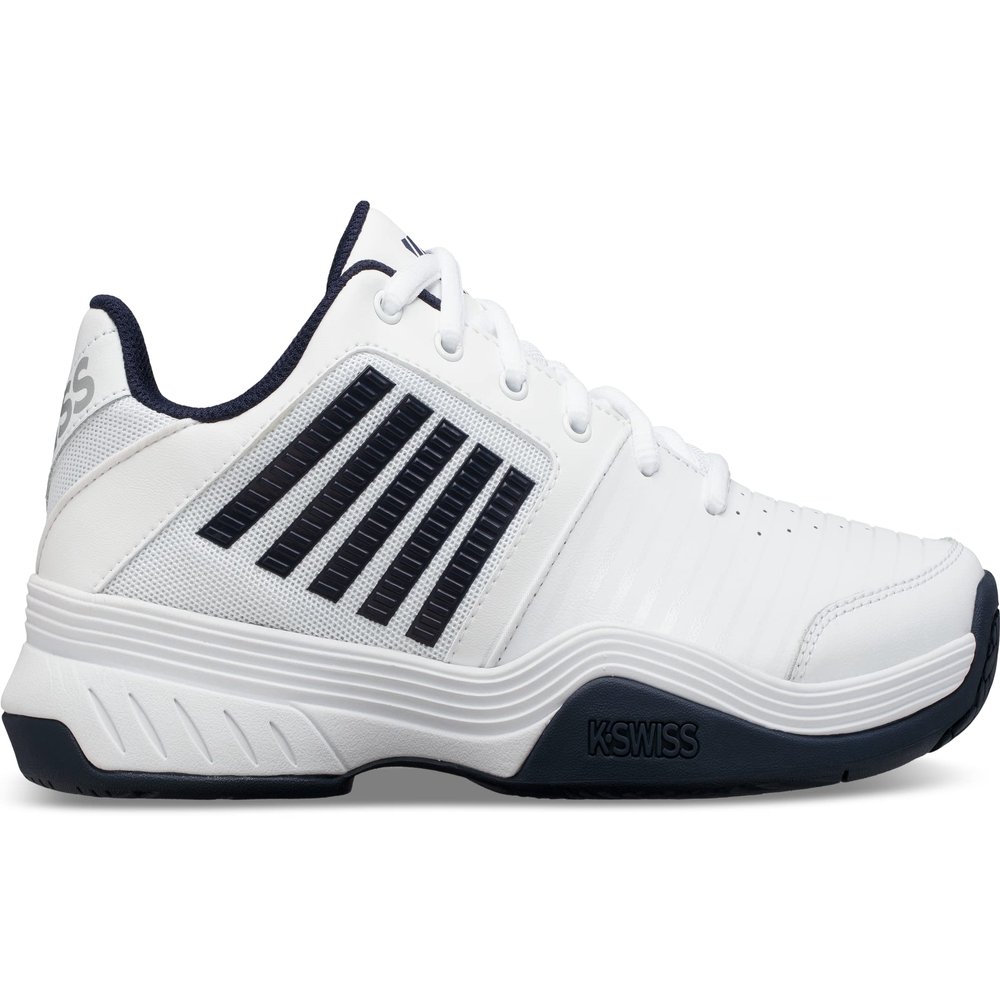 K-Swiss Men's Court Express Tennis Shoe, White/Navy, 7.5 M