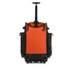 Boombah Rolling Superpack Baseball/Softball Gear Bag - 23-1/2" x 13-1/2" x 9-1/2" - Black/Orange - Telescopic Handle - Holds 4 Bats - Wheeled Version view 2
