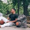 POINT 3 Road Trip 2.0 Basketball Backpack with Ball Storage (Grey) view 4