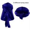 Tatuo 6 Pack Velvet Durag for Men Women, 41 Inch Extra Long Tail, Stretchable Wave Cap for 360/540/720 Waves(Orange, Pink, Light Blue, Green, Red, Sapphire Blue) view 4