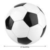 Premium Soccer Ball Size 5, Black and White PVC Training Ball with Latex Liner, Professional Match and Amateur Sports Football view 3