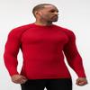 DEVOPS 2 Pack Men's Thermal Turtle Mock Neck Shirts, Compression Long Sleeve Tops (Medium, Black/Red) view 2