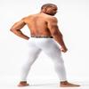DEVOPS Men's Thermal Compression Pants, Athletic Leggings Base Layer Bottoms (2 Pack) (2X-Large, Black/White) view 3