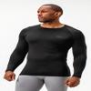 DEVOPS 2 Pack Men's Thermal Long Sleeve Compression Shirts (Medium, Black/Red) view 2