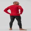 DEVOPS 2 Pack Men's Thermal Long Sleeve Compression Shirts (Medium, Black/Red) view 4