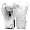 Hayabusa T3 Kanpeki Leather Boxing Gloves Men and Women for Training Sparring Heavy Bag and Mitt Work - White, 16oz view 1