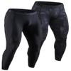 DEVOPS 2 Pack Men's Compression Pants Athletic Leggings (Small, Black/Camo Black) view 1